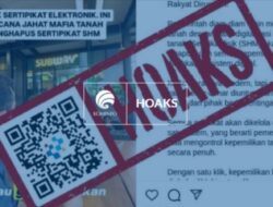 [HOAKS] Sertifikat Hak Milik (SHM) akan Dihapuskan