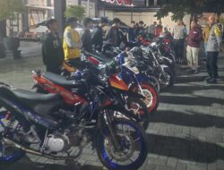 Tak Ada Habisnya, Patroli Siaga Polsek Kartasura Kembali Amankan 15 Sepeda Motor Berknalpot Brong
