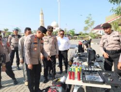 Setelah Pemkab, Giliran Polres Sukoharjo Gelar Apel Gabungan Cek Kesiapsiagaan Personel dan Alsus