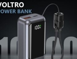 Power Bank Unix Voltro dengan 10.000mAh dan Pengisian Cepat 22,5W Diluncurkan