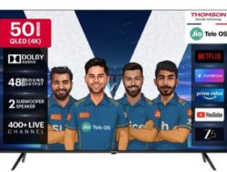 TV QLED JioTele OS Thomson 50 Inci dan 55 Inci Diluncurkan, Cek Harganya