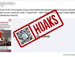 [HOAKS] Tautan Pendaftaran Program Pemutihan Utang Pinjol dari OJK