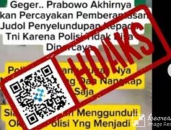[HOAKS] Tidak Percaya Polisi, Prabowo Serahkan Pemberantasan Judi Online ke TNI