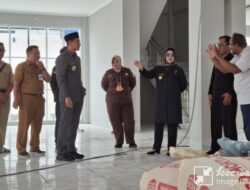 Waktu Tinggal 19 Hari, Bupati dan Wabup Sukoharjo Sidak Proyek Gedung Perpustakaan