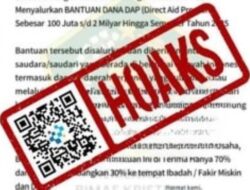 [HOAKS] Tautan Pendaftaran Bantuan Gereja dari Kemenag dan Kedubes Australia