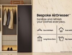 Samsung Bespoke AirDresser Terbaru Hadirkan AirWash Dua Arah dan Penyegaran Uap Bebas Pemanasan Dua Aliran