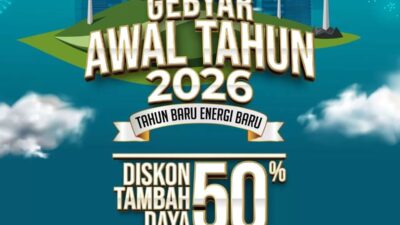 PLN Kembali Gelar Promo Awal Tahun 2026, Tambah Daya Listrik Diskon 50%