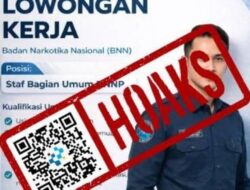 [HOAKS] Tautan Rekrutmen Badan Narkotika Nasional Provinsi