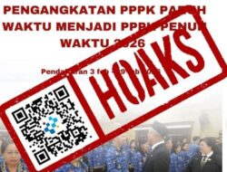 [HOAKS] Tautan Pendaftaran Pengangkatan PPPK Penuh Waktu 2026