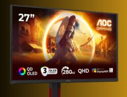AOC Luncurkan Monitor Gaming QD-OLED 27 Inci Baru dengan Refresh Rate 280Hz dan Waktu Respons 0,03ms
