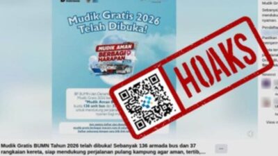 [HOAKS] Tautan Pendaftaran Mudik Gratis BUMN 2026