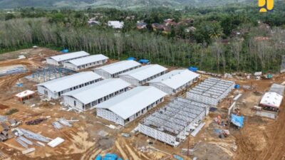 Pembangunan 245 Unit Huntara di Tapanuli Selatan Dipercepat, Progres Capai 70%