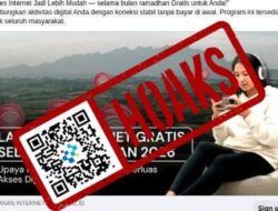 [HOAKS] Tautan untuk Klaim Internet Gratis Selama Ramadan 2026