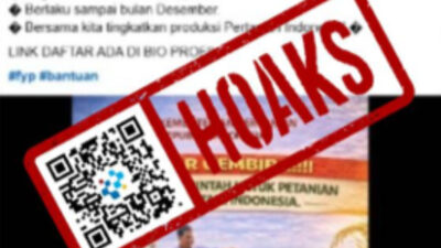 [HOAKS] Tautan Pendaftaran Bantuan Alat Pertanian untuk Petani Milenial