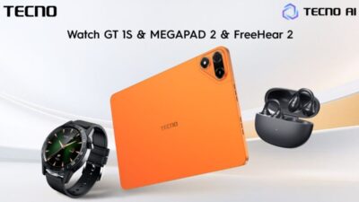 Tecno Megapad 2, Watch GT 1S, dan FreeHear 2 Resmi Diluncurkan dengan Platform OneLeap