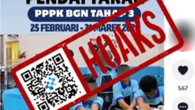 [HOAKS] Tautan Pendaftaran PPPK BGN Tahap 3
