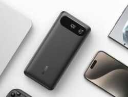 Anker Luncurkan Power Bank 20k 87W di China dengan Kabel USB-C 65W Terintegrasi dan Layar LED
