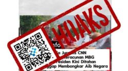 [HOAKS] Jurnalis CNN Ditahan Polisi karena Bongkar Keracunan MBG