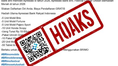 [HOAKS] Tautan Pendaftaran Gebyar Undian Berhadiah BRI 2026