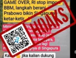 [HOAKS] Indonesia Hentikan Impor BBM