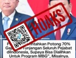 [HOAKS] Presiden Prabowo Potong dan Alihkan Gaji Pejabat untuk Program MBG