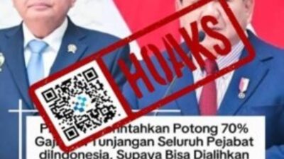 [HOAKS] Presiden Prabowo Potong dan Alihkan Gaji Pejabat untuk Program MBG