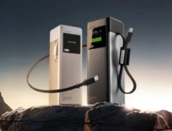 Sharge Luncurkan Power Bank 170W 25000mAh dengan Dua Kabel Terintegrasi dan Layar 1,3 Inci