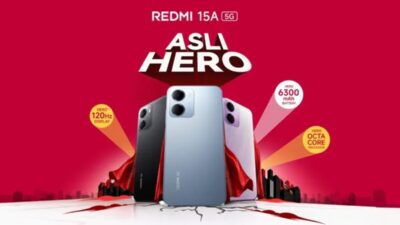 Redmi 15A 5G Diluncurkan dengan Chip Unisoc T8300, Baterai 6300mAh, Layar 120Hz