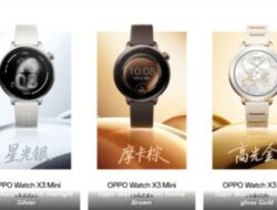 Gambar Resmi Oppo Watch X3 Mini Menampilkan Tiga Pilihan Warna Jelang Peluncuran