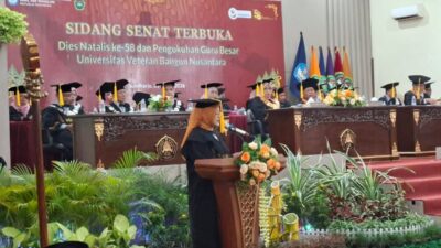 Univet Bantara Sukoharjo Kukuhkan Guru Besar Linguistik Umum Prof Dewi Kusumaningsih dalam Momen Dies Natalis ke-58
