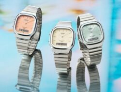 Jam Tangan Hybrid Casio AQ-240E Hadir dengan Dial Biru Muda, Oranye, dan Putih Gading