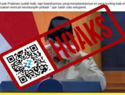 [HOAKS] Presiden Prabowo Menangis karena Dituding Hamburkan Uang Negara
