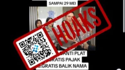 [HOAKS] Pemutihan Pajak Kendaraan Bermotor 8 April-29 Mei 2026