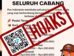 [HOAKS] Tautan Lowongan Kerja Pos Indonesia
