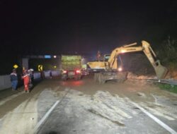 Longsor Tol Bocimi Kilometer 72, Kementerian PU Gercep Lakukan Penanganan
