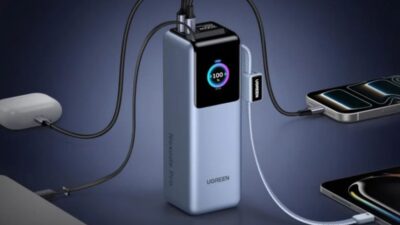 Ugreen Luncurkan Power Bank 25.000mAh 200W dengan Kabel USB-C Terintegrasi