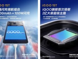 iQOO 15T Dikonfirmasi Dilengkapi Baterai 8.000mAh dengan Pengisian Daya 100W, Kamera 200MP