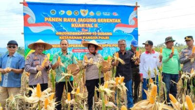 Polres Sukoharjo Panen Raya Jagung, Upaya Mendukung Swasembada Pangan Nasional