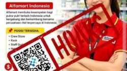 [HOAKS] Tautan Pendaftaran Lowongan Kerja Alfamart Tahun 2026