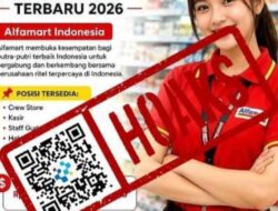 [HOAKS] Tautan Pendaftaran Lowongan Kerja Alfamart Tahun 2026