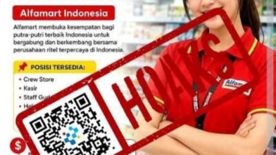 [HOAKS] Tautan Pendaftaran Lowongan Kerja Alfamart Tahun 2026