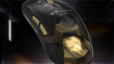 Asus Luncurkan Mouse Gaming ROG Harpe II Extreme Edition 20 dengan Desain Berlapis Emas 24K
