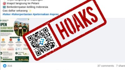 [HOAKS] Tautan Pendaftaran Rekrutmen Sekolah Tani Indonesia