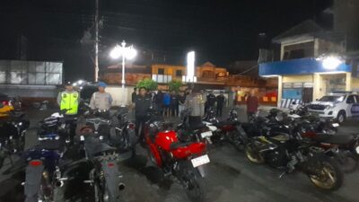 Antisipasi Balap Liar, 21 Motor Tak Sesuai Standar Diamankan Polsek Kartasura