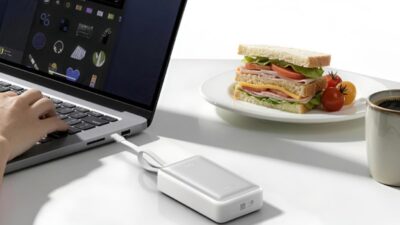 Cuktech Luncurkan Power Bank 20.000mAh 55W Baru dengan Kabel USB-C Ganda dan Layar LED