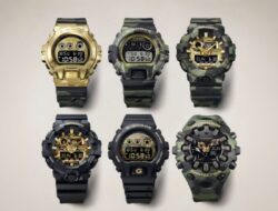 Casio Luncurkan Empat Jam Tangan G-Shock Bold Camo dengan Aksen Emas di AS