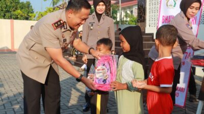 Baksos Polres Sukoharjo, Bagikan 500 Porsi Makan Gratis, Sembako, dan Santunan Anak Yatim
