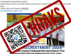 [HOAKS] Tautan untuk Mendaftar Tenaga Pendamping Masyarakat Tahun 2026