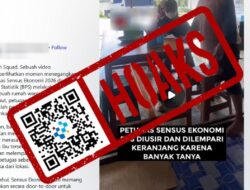 [HOAKS] Petugas Sensus Ekonomi 2026 BPS Dilempar Keranjang