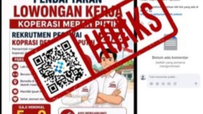 [HOAKS] Tautan Pendaftaran Loker Koperasi Merah Putih 2026